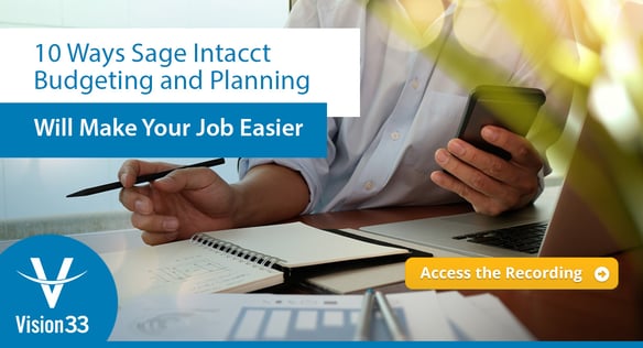 Sage Intacct for budgeting and planning