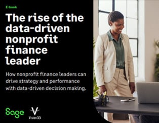 The rise of the data driven non-profit finance leader cover for Sage Intacct success story