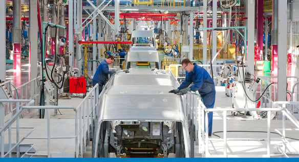 EDI automation in use at an automotive assembly plant