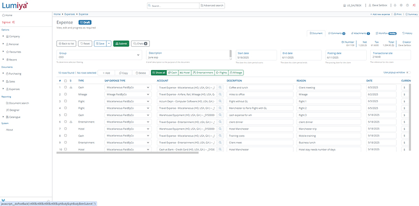 Automation of expense management with Lumiya Automation of expense management with Lumiya